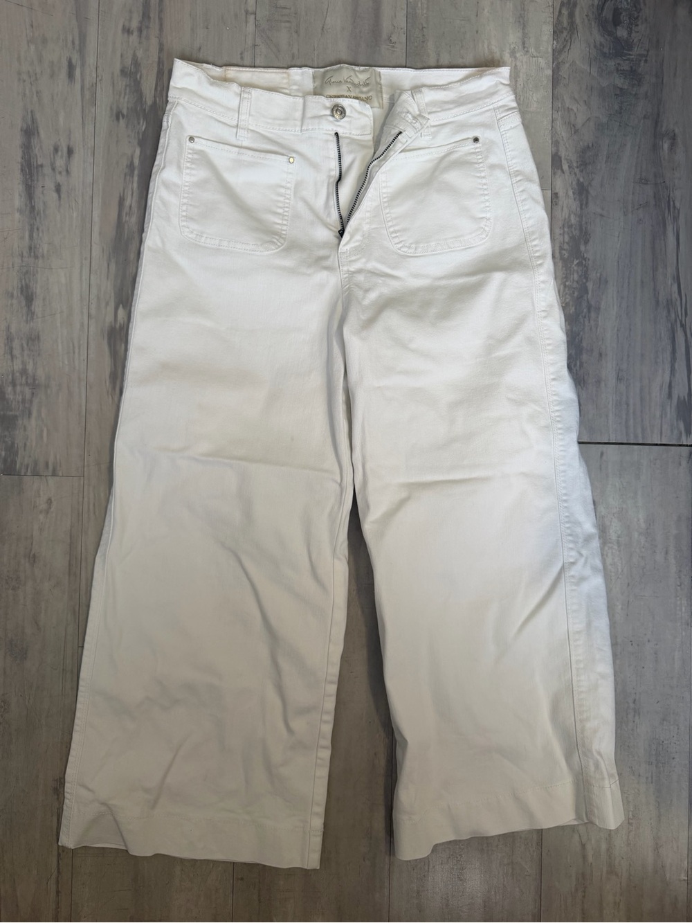 Christian Siriano White High-Rise Trousers